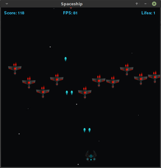 Spaceship - python and pygame based game